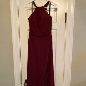 Bill Levkoff Bridesmaid Dress- Wine